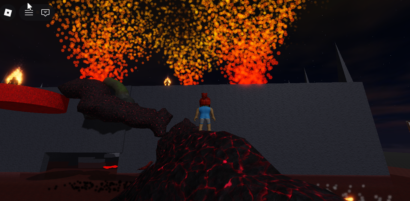 Escenario de un videojuego creado con Roblox Studio